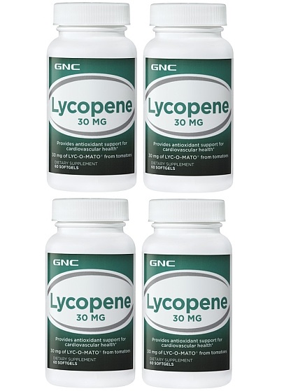 GNC Natural Brand Lycopene, 30 mg, Capsules 60 ea x 4